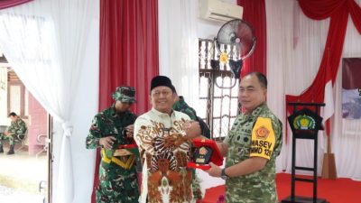 Bupati Batola dan Wabup Dampingi Sterad Tinjau TMMD ke-126 di Wanaraya