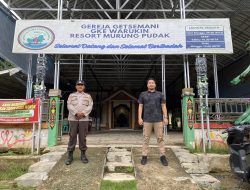 Polsek Tanta Amankan Ibadah Minggu di Desa Warukin